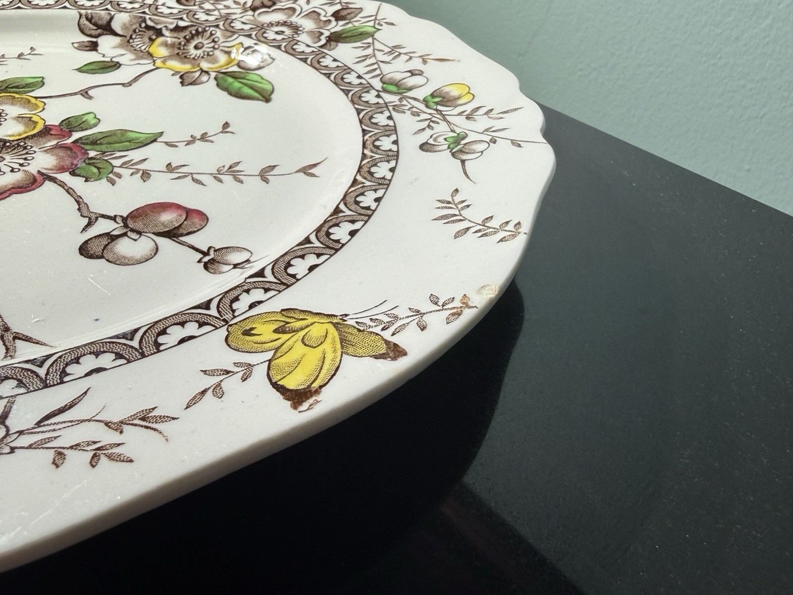 Set of 5 Alfred Meakin Medway Beautiful Dinner Plates Transferware Floral