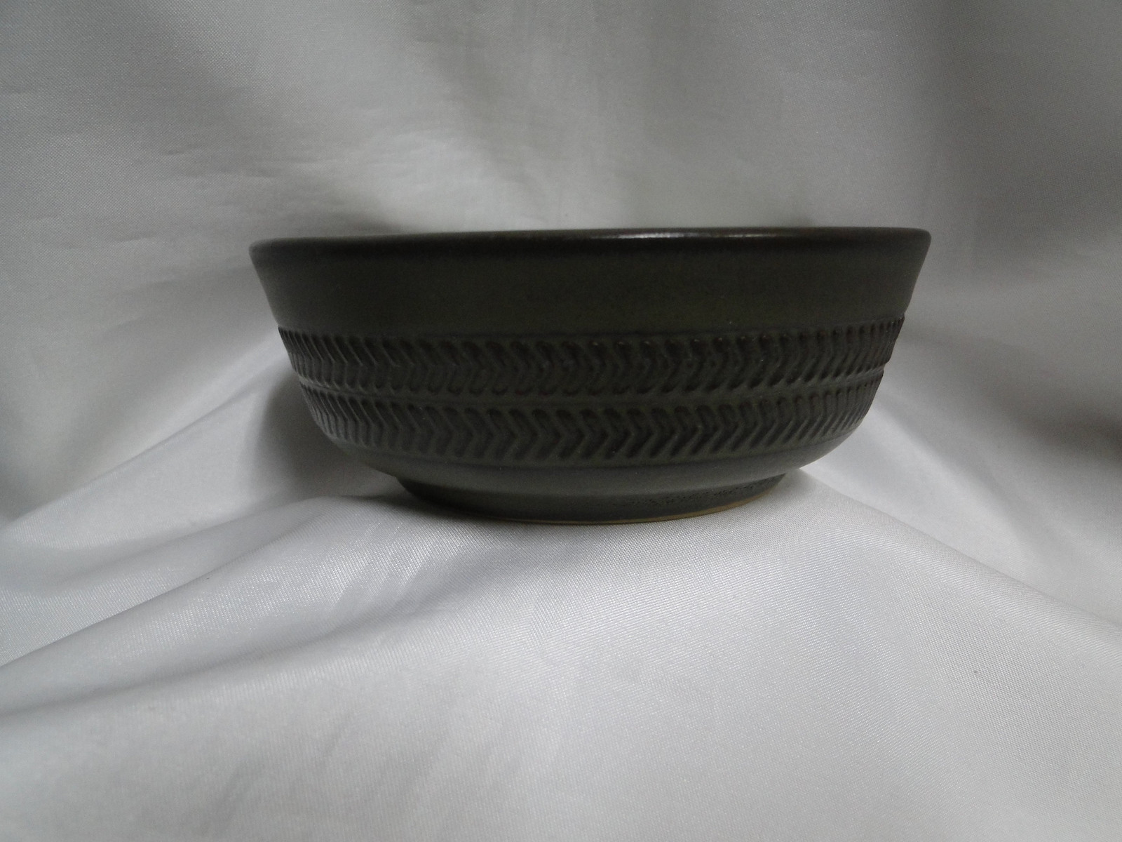 Denby-Langley Camelot Dark Green: Fruit Bowl (s), 5 1/8″ x 2″ Tall