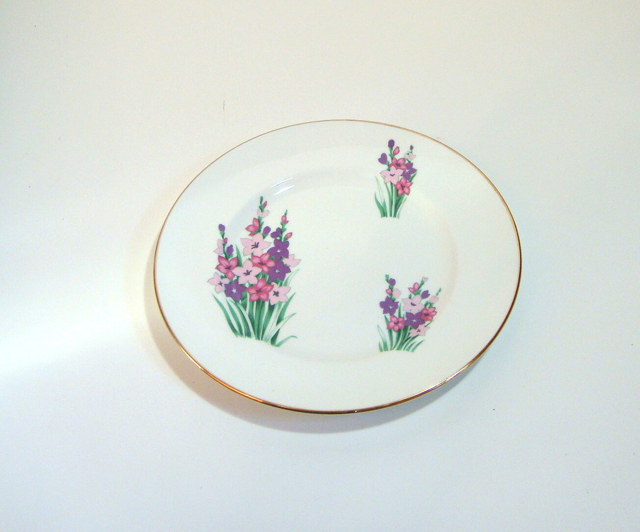Crown Sterling England Bone China 8″ Plate Set of Three Assorted
