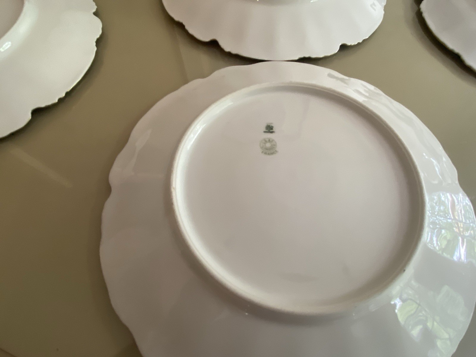 Vintage China Nathan Straus & Sons LS&S-Limoges FR Snowflake Pattern Gold Leaf