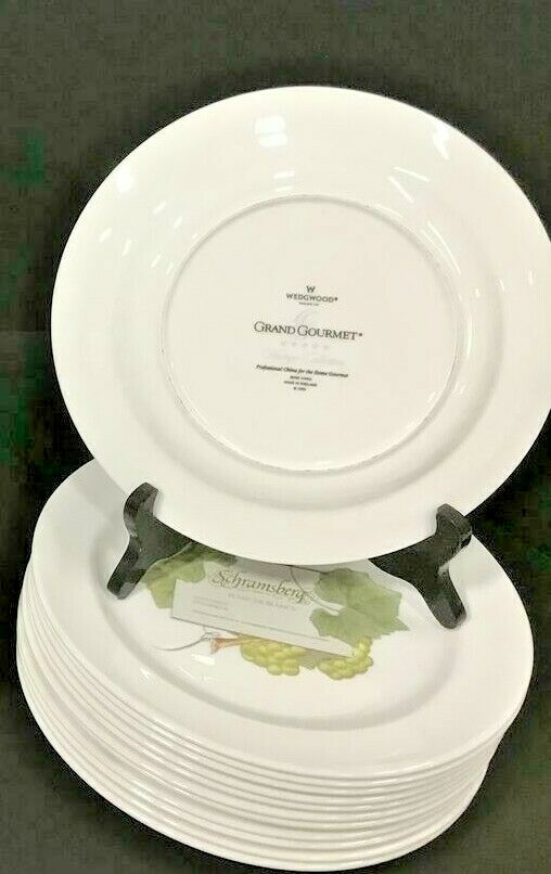 Wedgwood Grand Gourmet Schramsberg Blanc De Blancs Accent Plate New – Rare