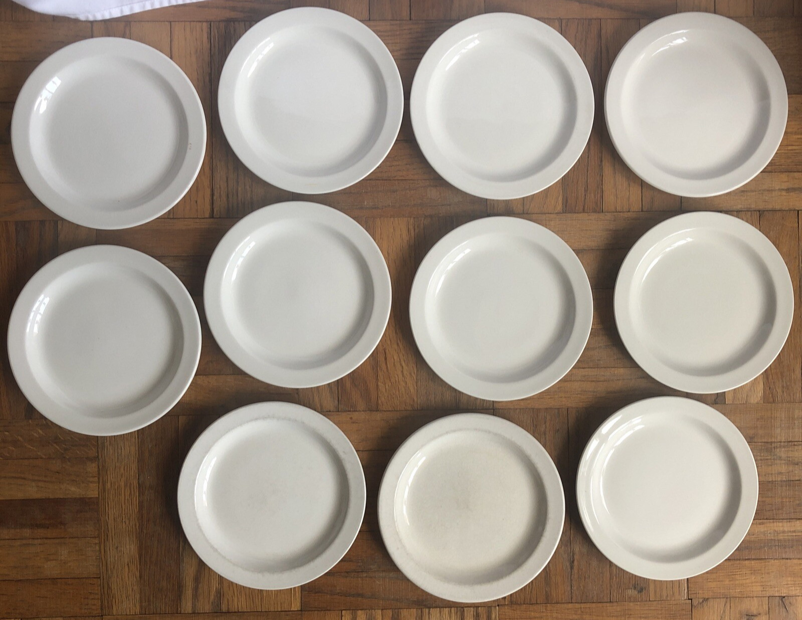 Plates Midwinter STONEHENGE WHITE Bread 11 total VTG 7″