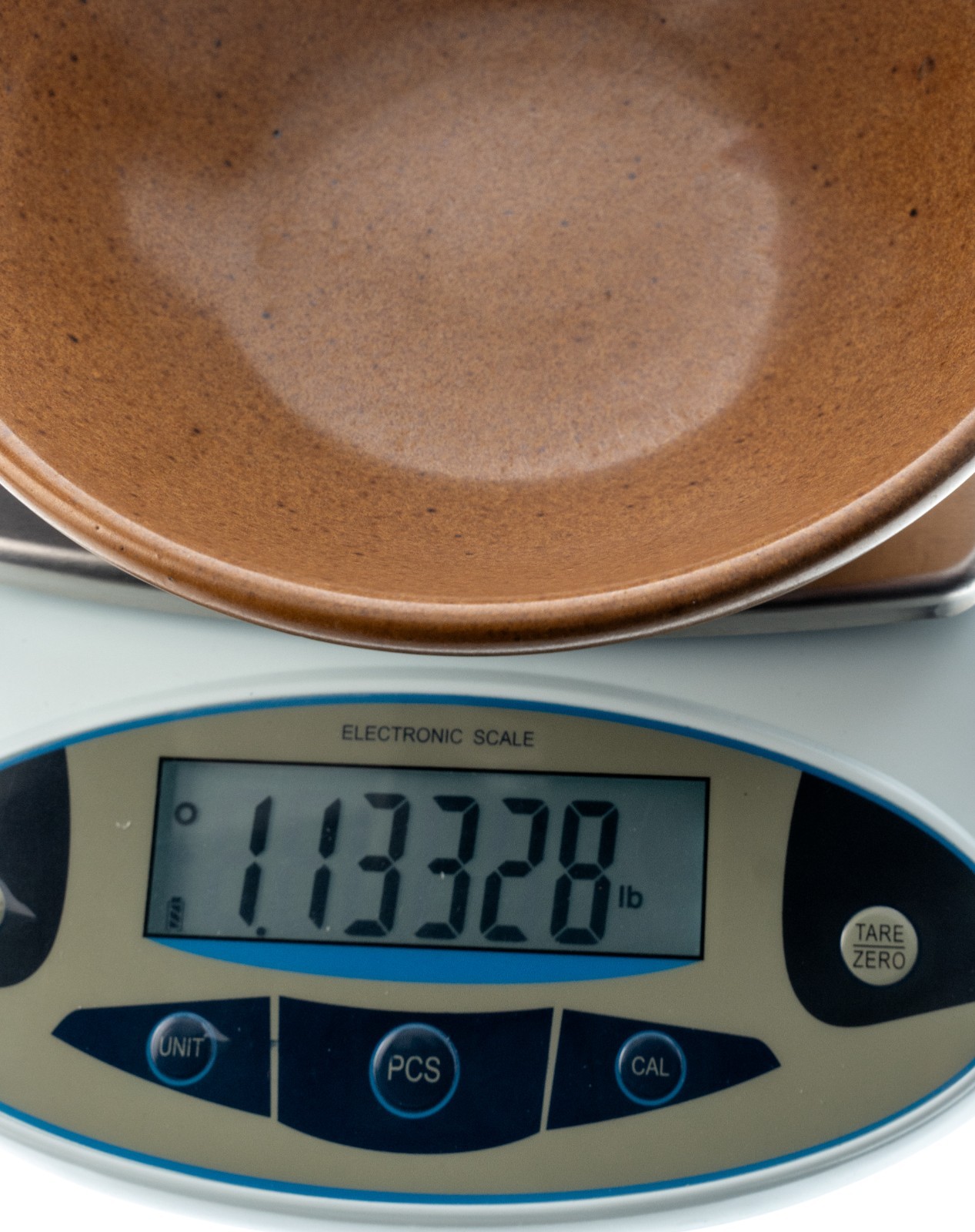 Lozart High Temperature Ceramics Stoneware Bowl 7x2in 1lbs Brown-Orange Used VG