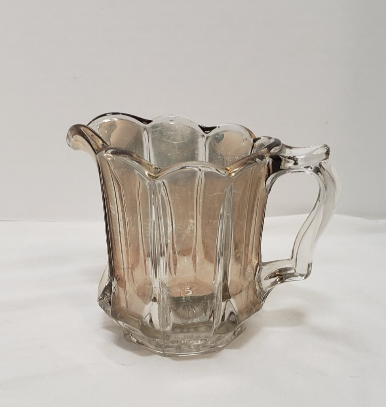 Vintage Carnival Glass Pitcher Creamer 4.25″ Tall