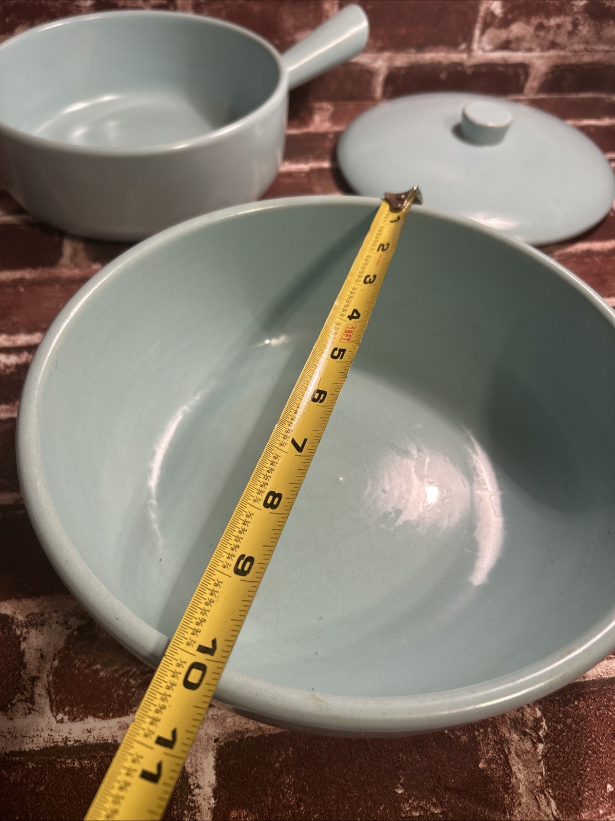 La Solana Blue Covered Casserole, And Large Serving Bowl