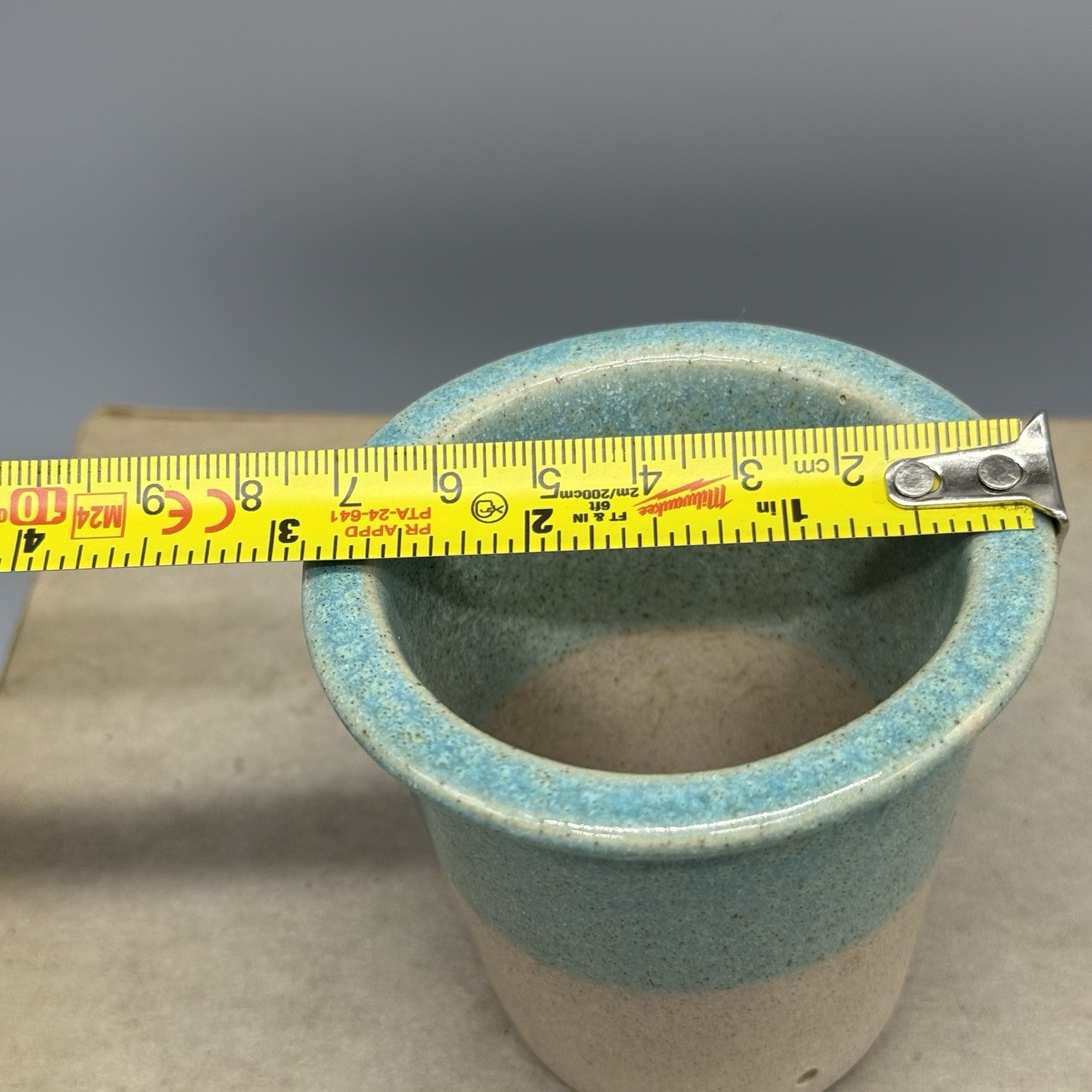 Glidden Pottery Teapot Tea Infuser Marked 607 Turquoise Alfred New York