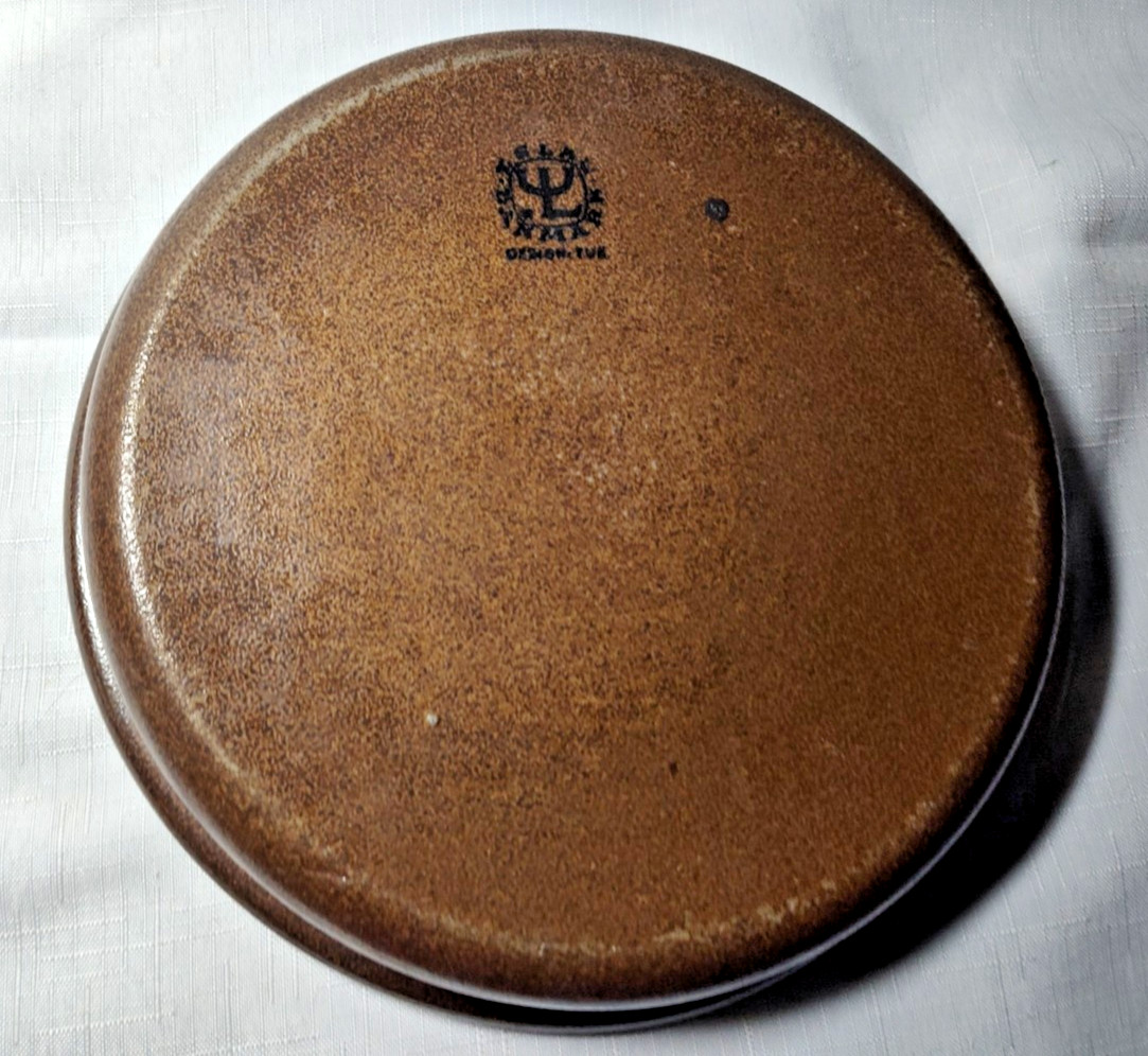 Vintage 9 in Baking Dish Eslau Brown Stoneware Denmark Tue Poulsen
