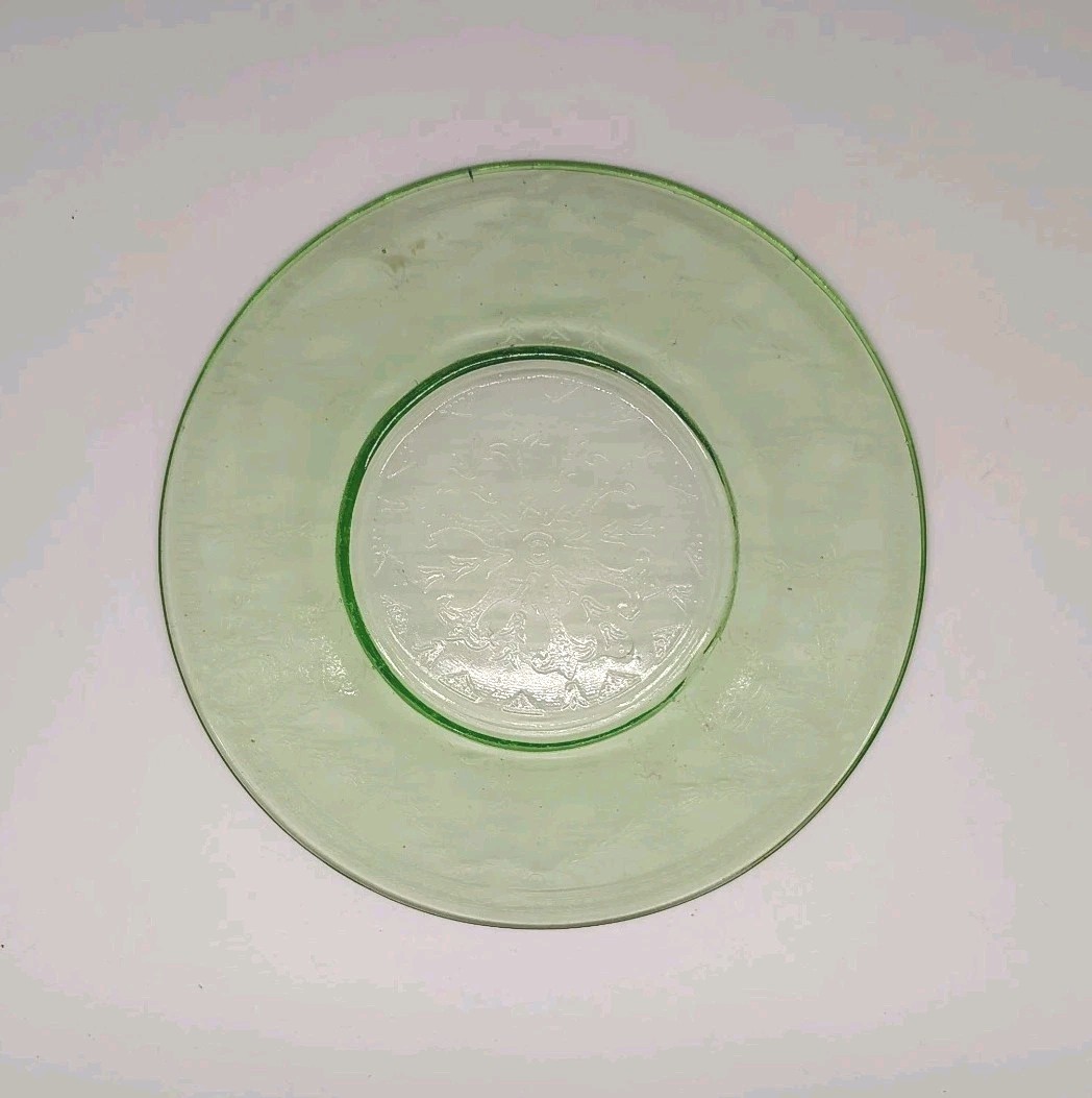 Depression Uranium Mixed Piece Glass Lot, 6 Pieces, UV Glow, VINTAGE