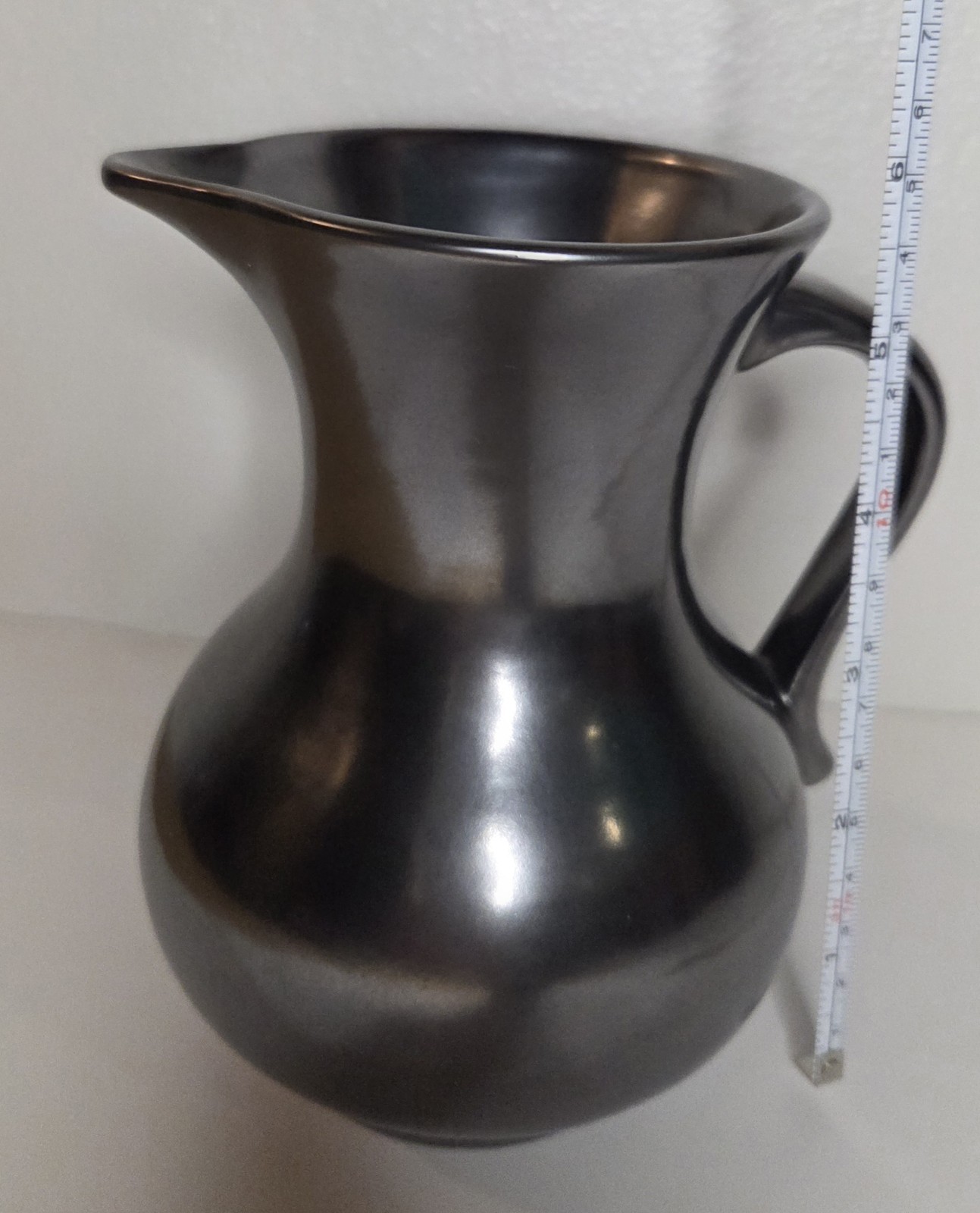 Vintage Prinknash Metalic Ceramic Pitcher Handmade Pottery from England