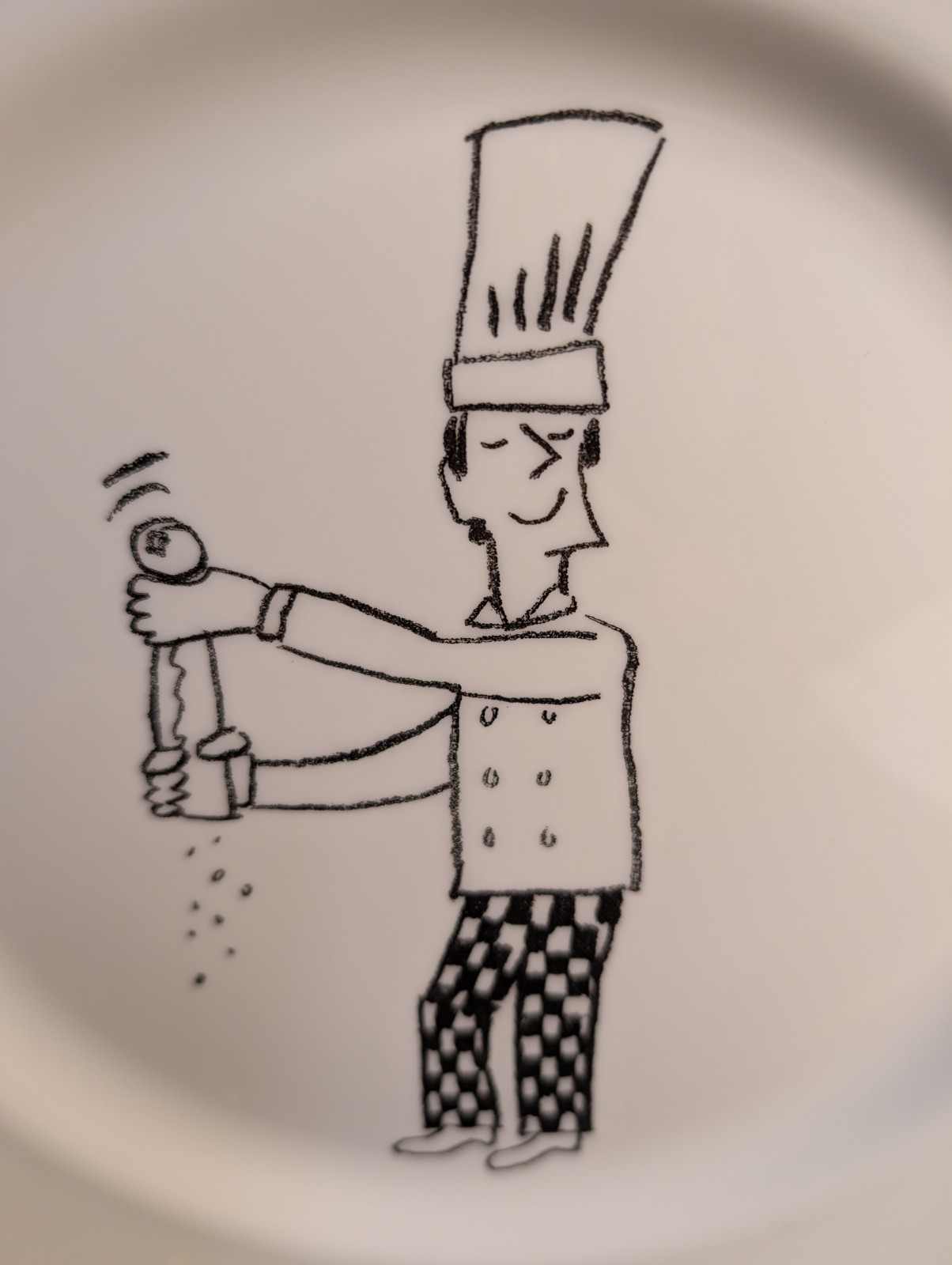 Wedgewood Grand Gourmet – Dinner Plate 9 3/4″ Chef Design – Excellent Used Cond