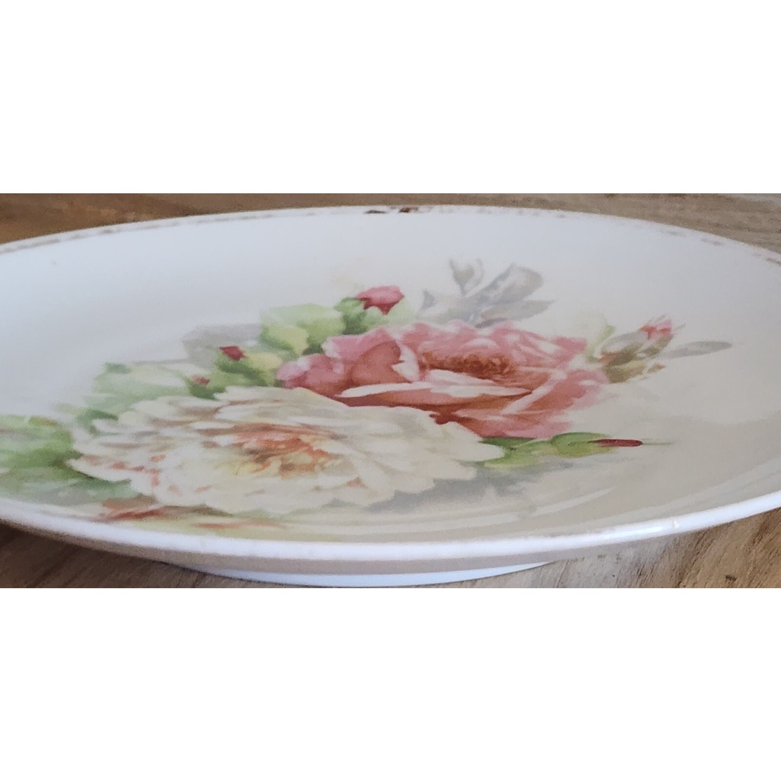 1899-1918 Antique Floral Hand Painted Plate 8 3/4″ O & E G Royal Austria