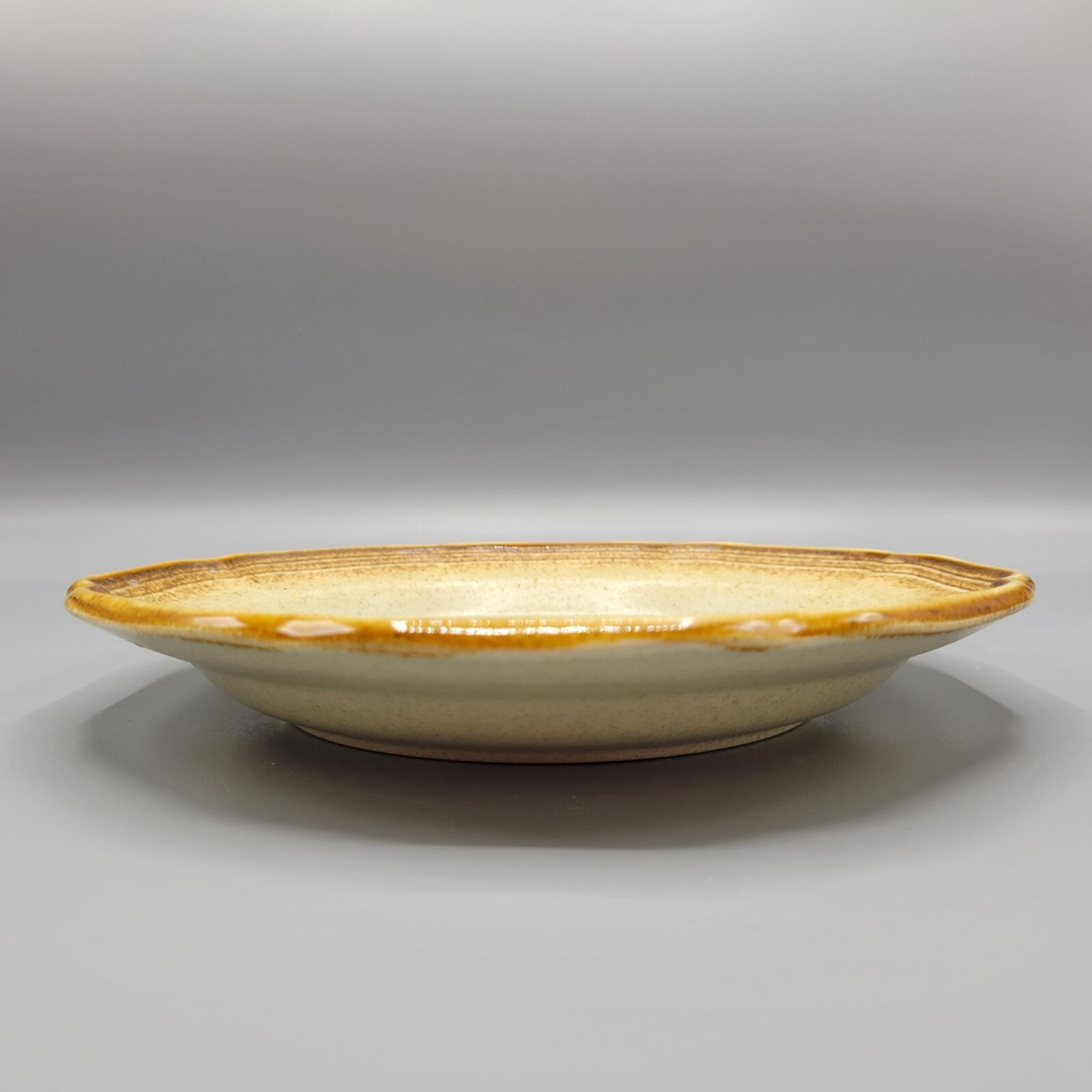 Vintage Mikasa Whole Wheat E8000 8″ Salad Plate Set Of 2 Stoneware Made In Japan