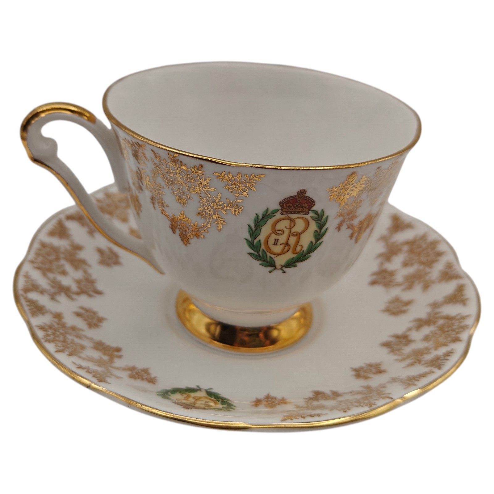 QUEEN ANNE Rotal Visit Canada June 1959 Cup Saucer 5825 Fine Bone China ENGLAND