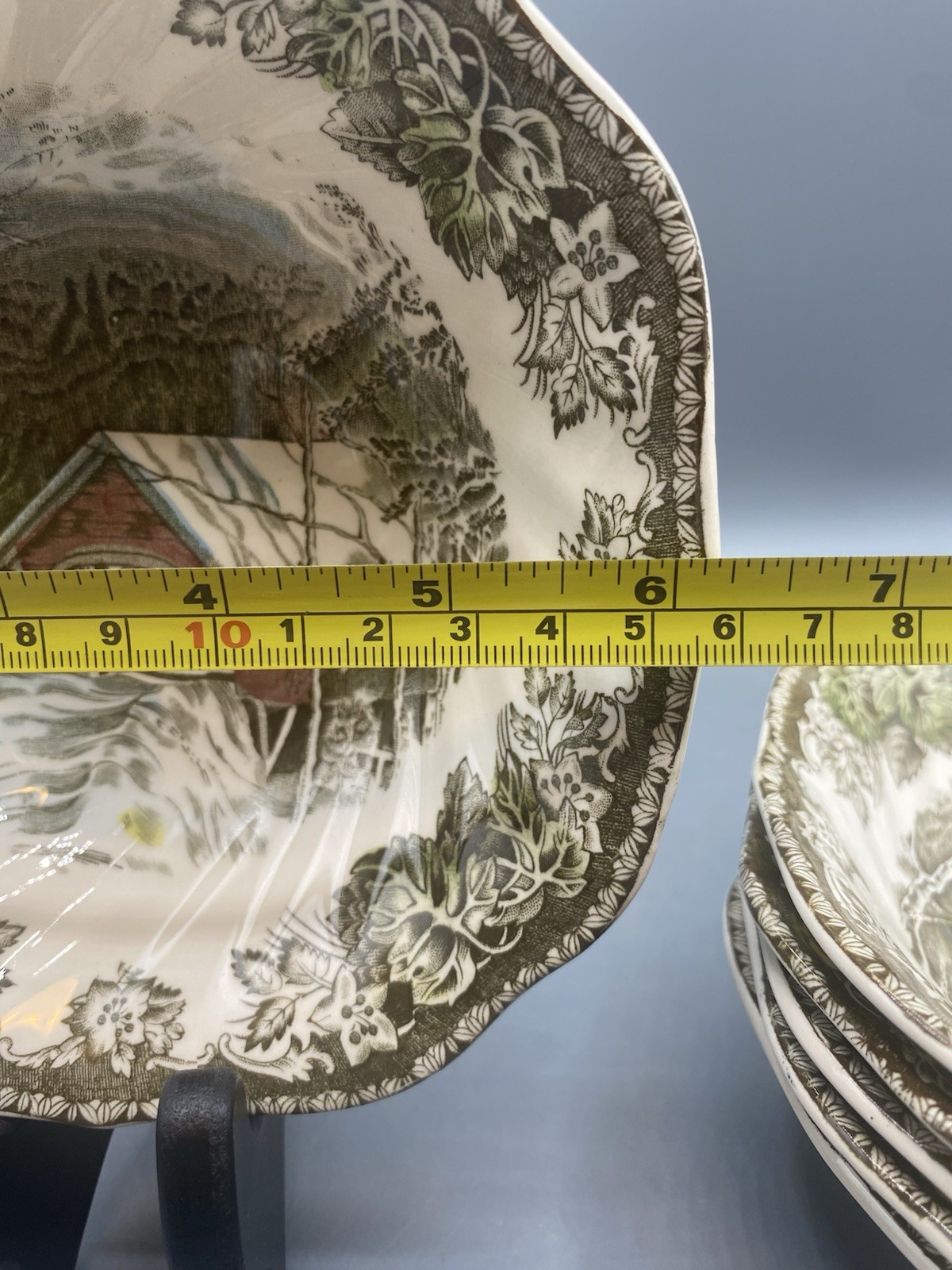 (6) Johnson Brothers Friendly Village The Covered Bridge 6.25″ Bowls