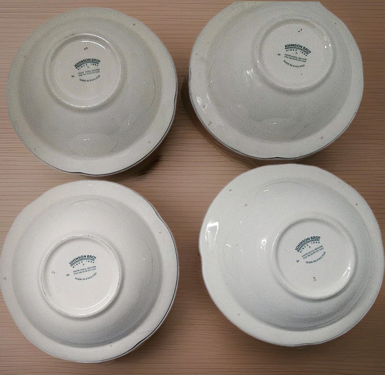 Johnson Brothers Brookshire 4 Soup Cereal Bowls Duck Geese Peasants
