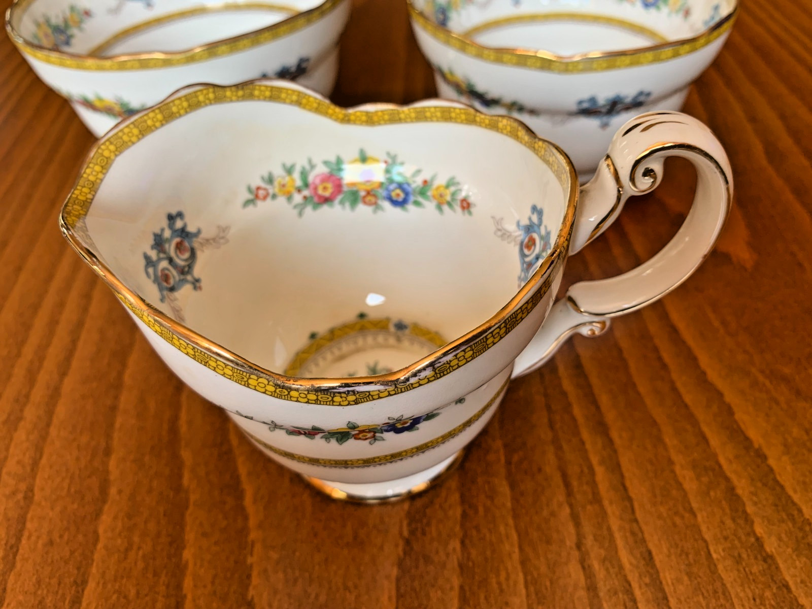 Art Deco PARAGON Fine China ONTARIO 5524 Set Milk Jug Two Sugar Nut Bowls c.1930