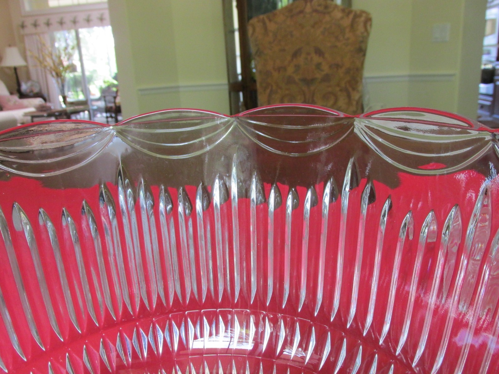 14PC Vintage 1940s Indiana Glass ROYAL Vertical & Swag Art Deco Punch Bowl Set