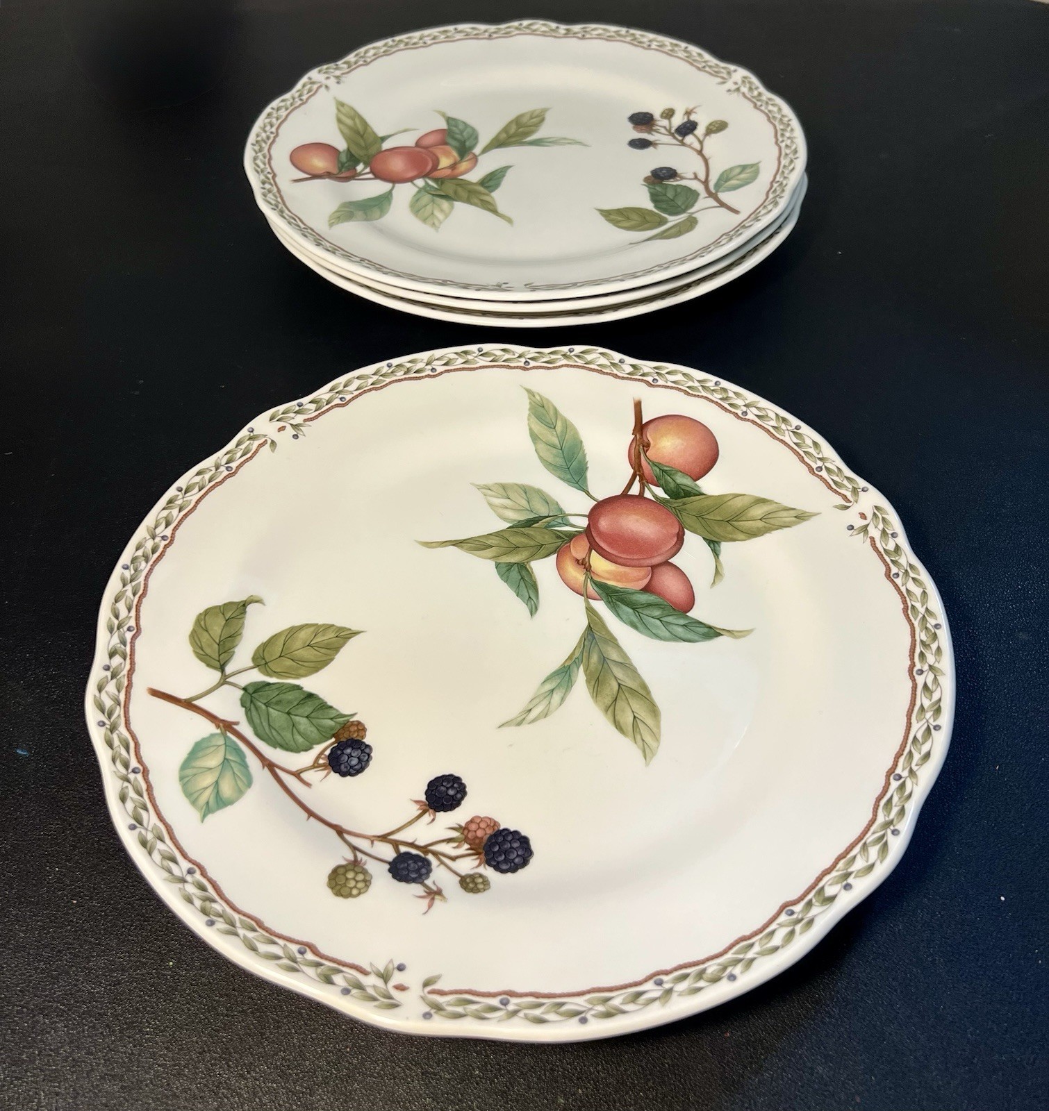 Noritake Japan 1990s Set Of 4 Dinner Plates Royal Orchard Primachina, 10.5”