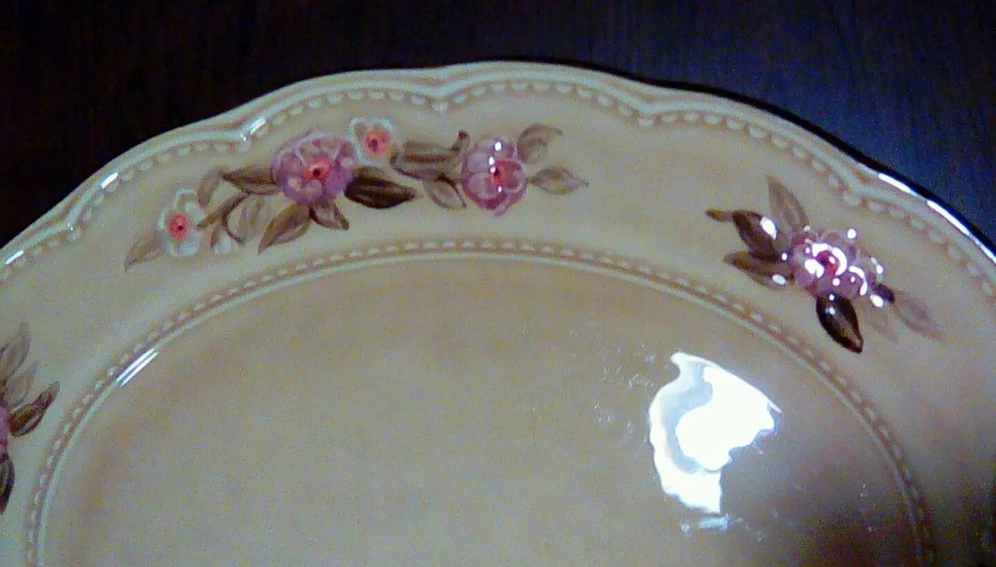 Excellent Franciscan Rosette China Dinner Platter 13×10 1/8″ inches pattern