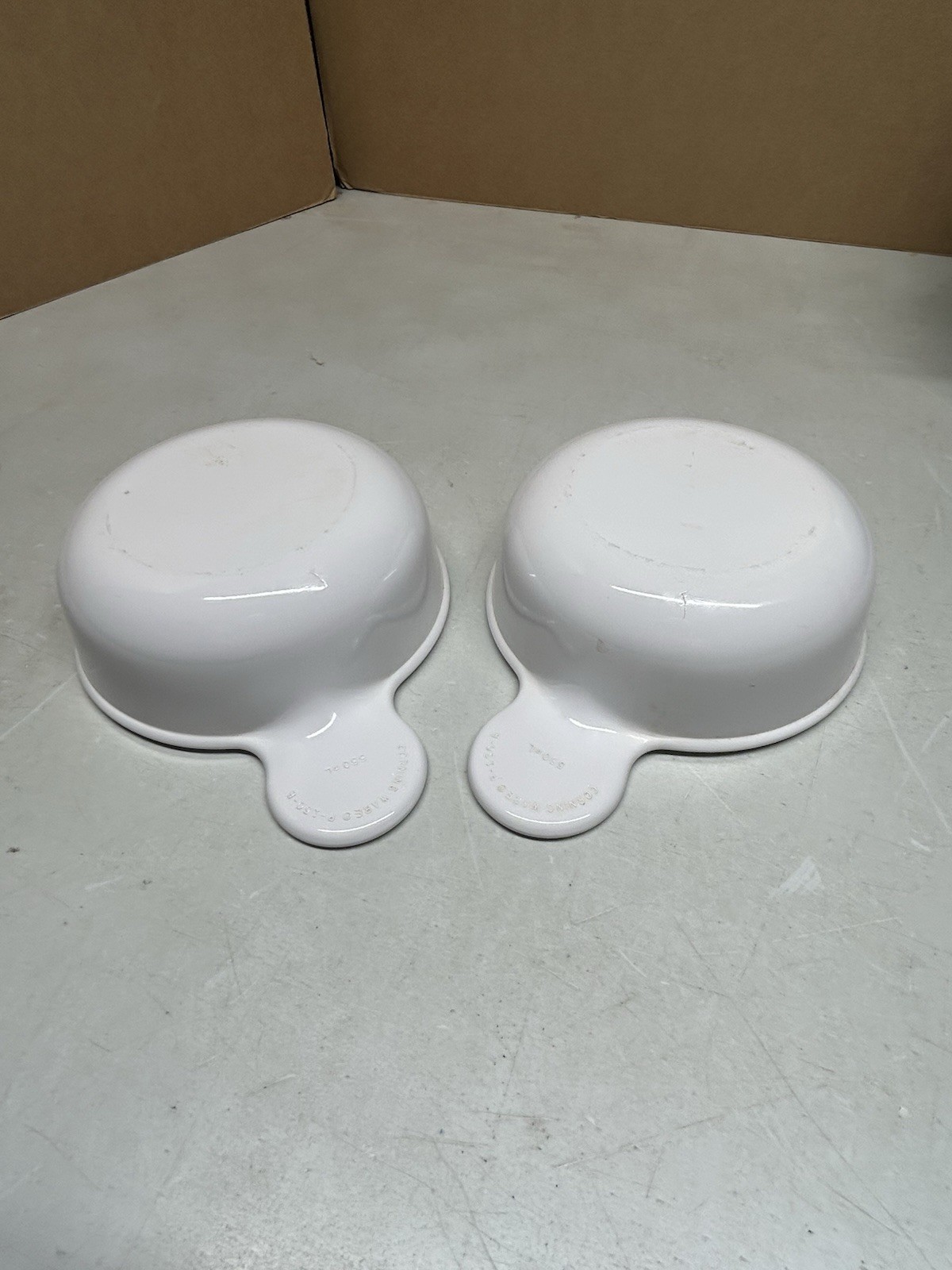 Vintage Corning Ware White 15 oz Soup Cereal Bowls P-150-B Set of 2