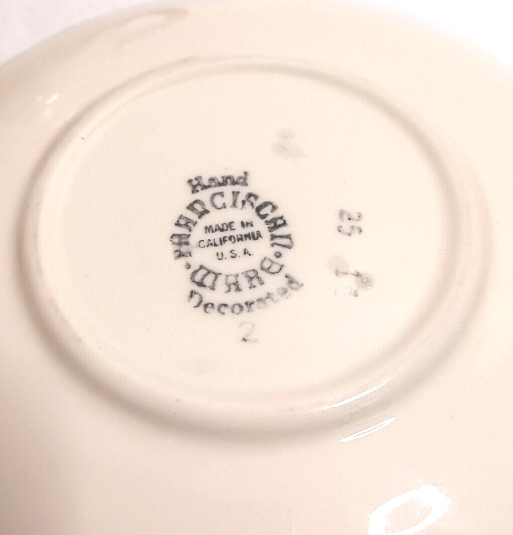 Franciscan Ware Apple Coffee Tea Cups and Saucers Set of 2 Vintage USA