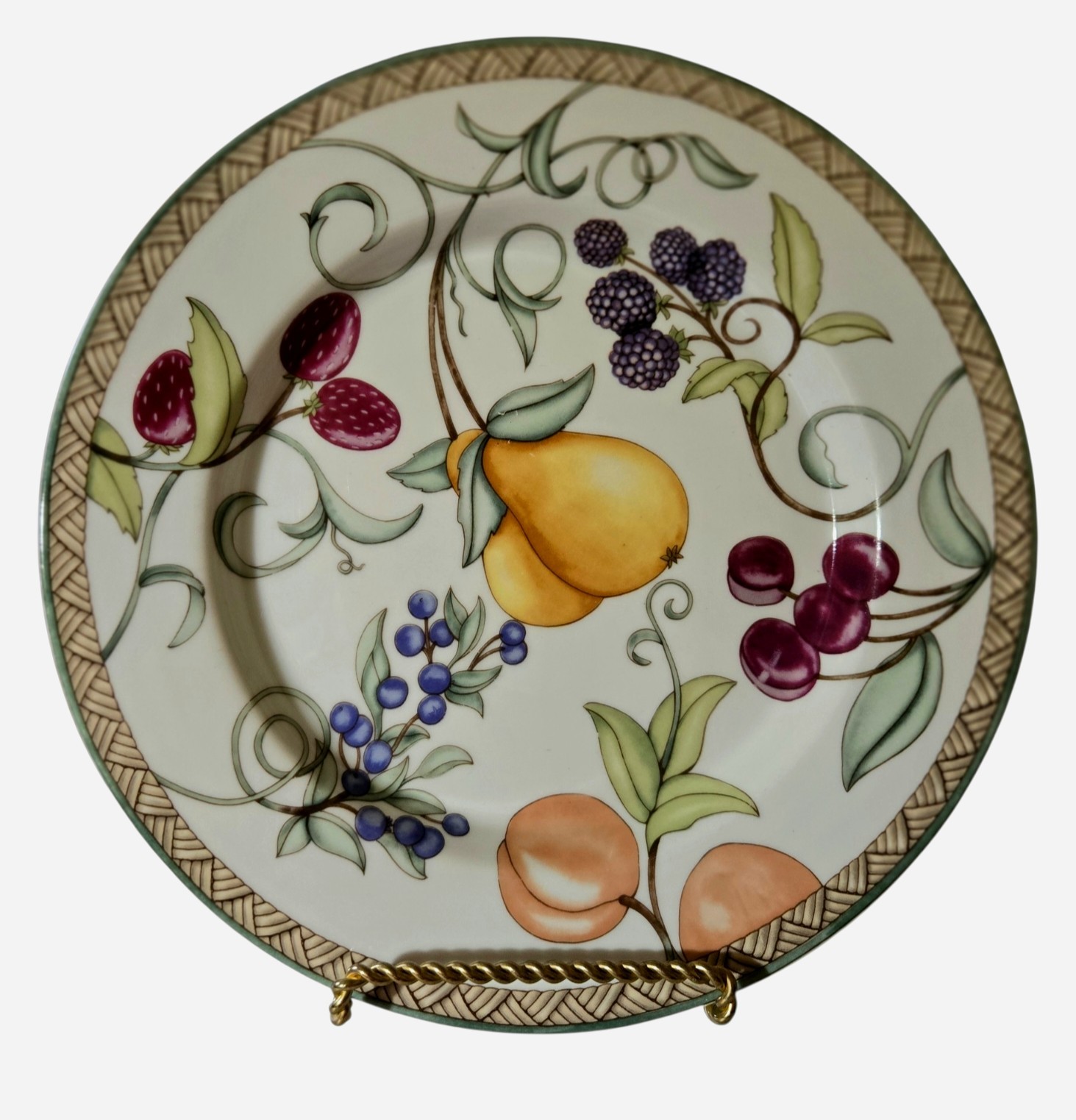 Dansk Umbrian Fruit 9″ Salad Plate Made In Portugal