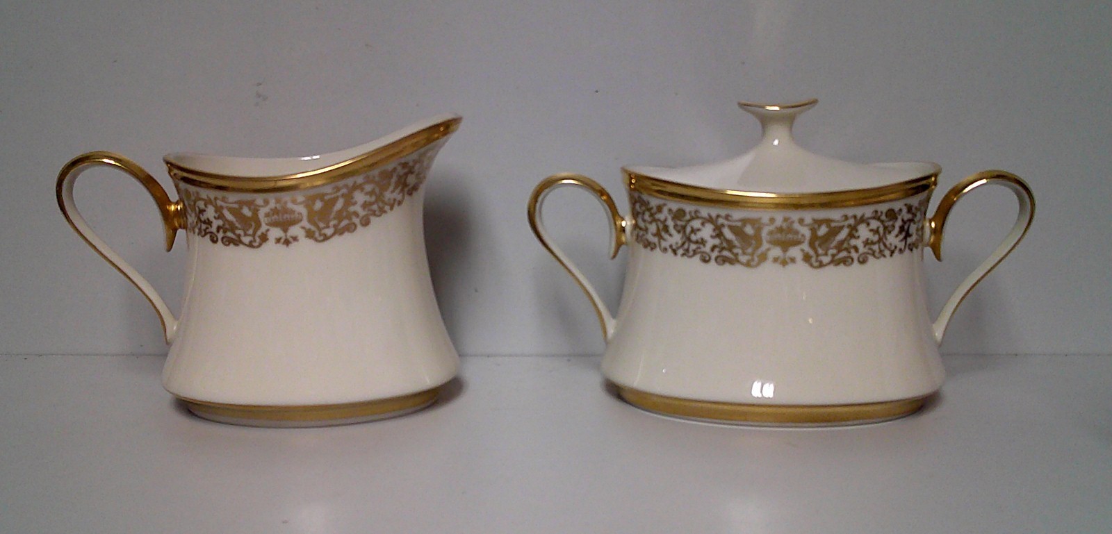 Lenox China TUSCANY Creamer and Sugar Bowl with Lid BEST More Items Here