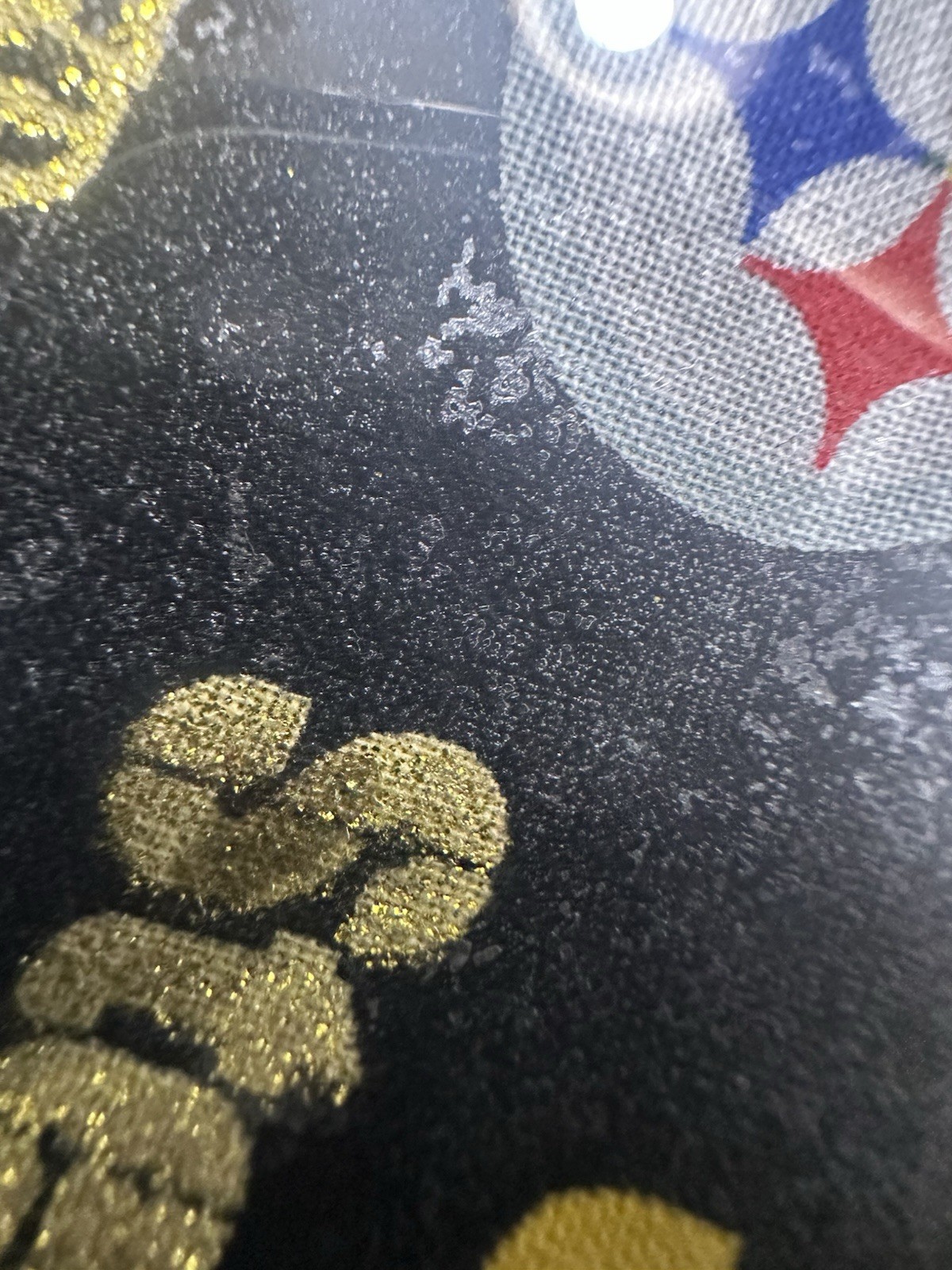 Pittsburgh Steelers lot of 3 13″ 10 and 8″ plates Advertisement & Gloves