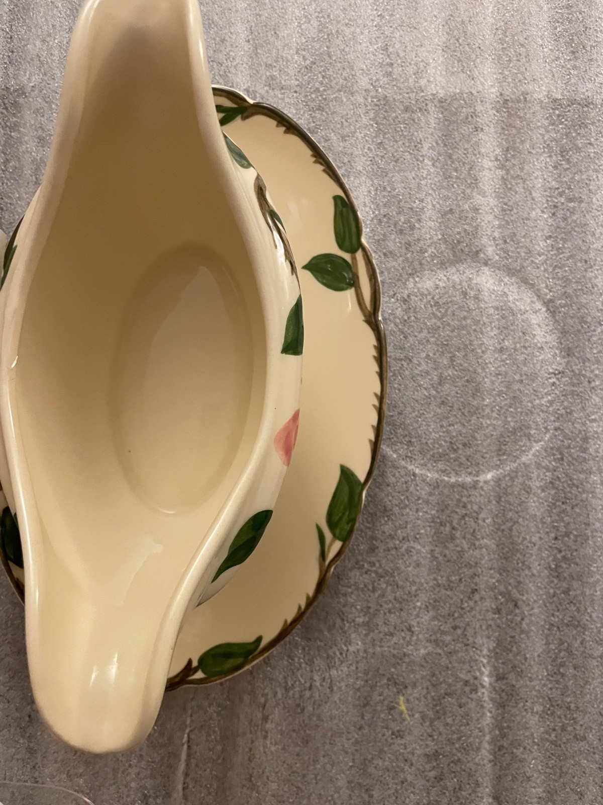 Franciscan Desert Rose Gravy Boat with Attached Underplate California USA
