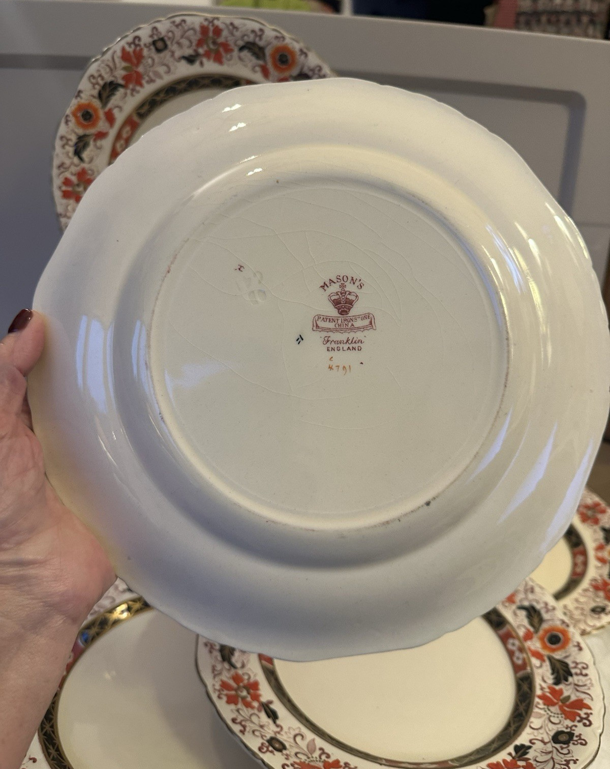 Masons Ironstone Antique Pattern 4791 7x Dinner Plates Read Description