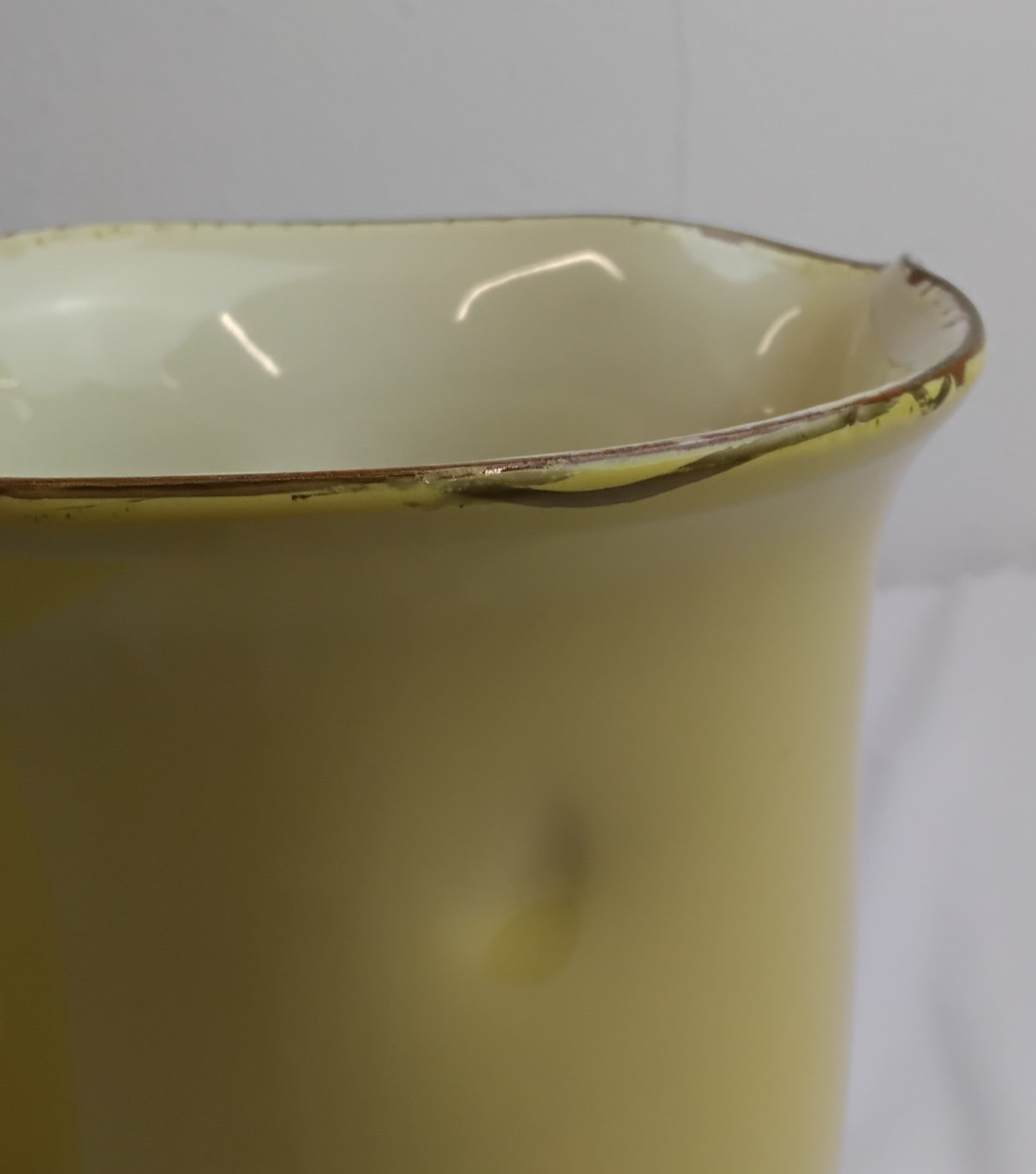 Vietri Cucina Fresca 8″ Terracotta Pitcher Jug Pale Yellow Made in Italy #J5868