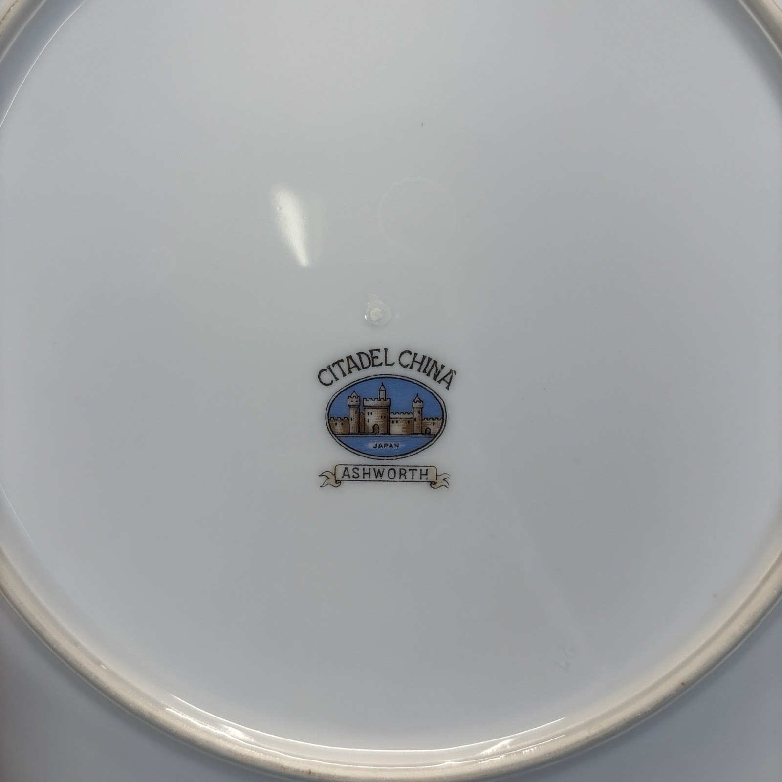 Citadel Fine China Ashworth Dinner Plate 10 5/8″ Replacements White Flower