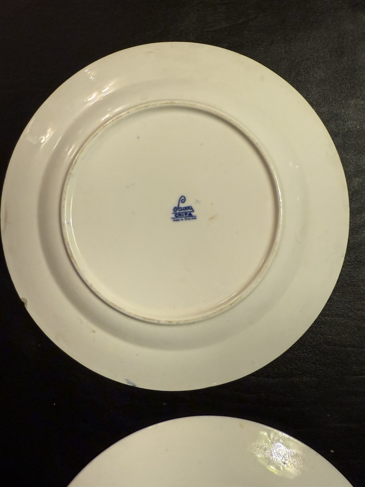 Set of 2 Savoy China Imari Style Plates Pattern 4658 – Blue Gold – 7.25”