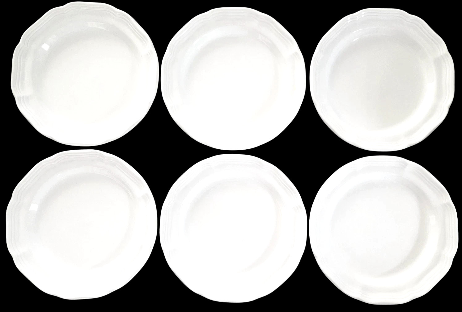 SET OF 6 MIKASA FRENCH COUNTRYSIDE F9000 SALAD DESSERT Plates 7 7/8″ Stoneware