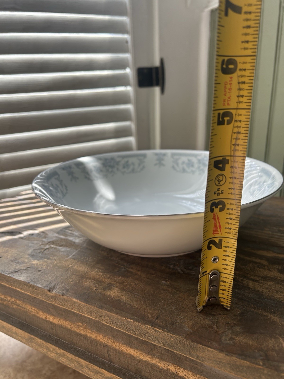 Sheffield “Blue Whisper” porcelain fine china oval platter And Bowl