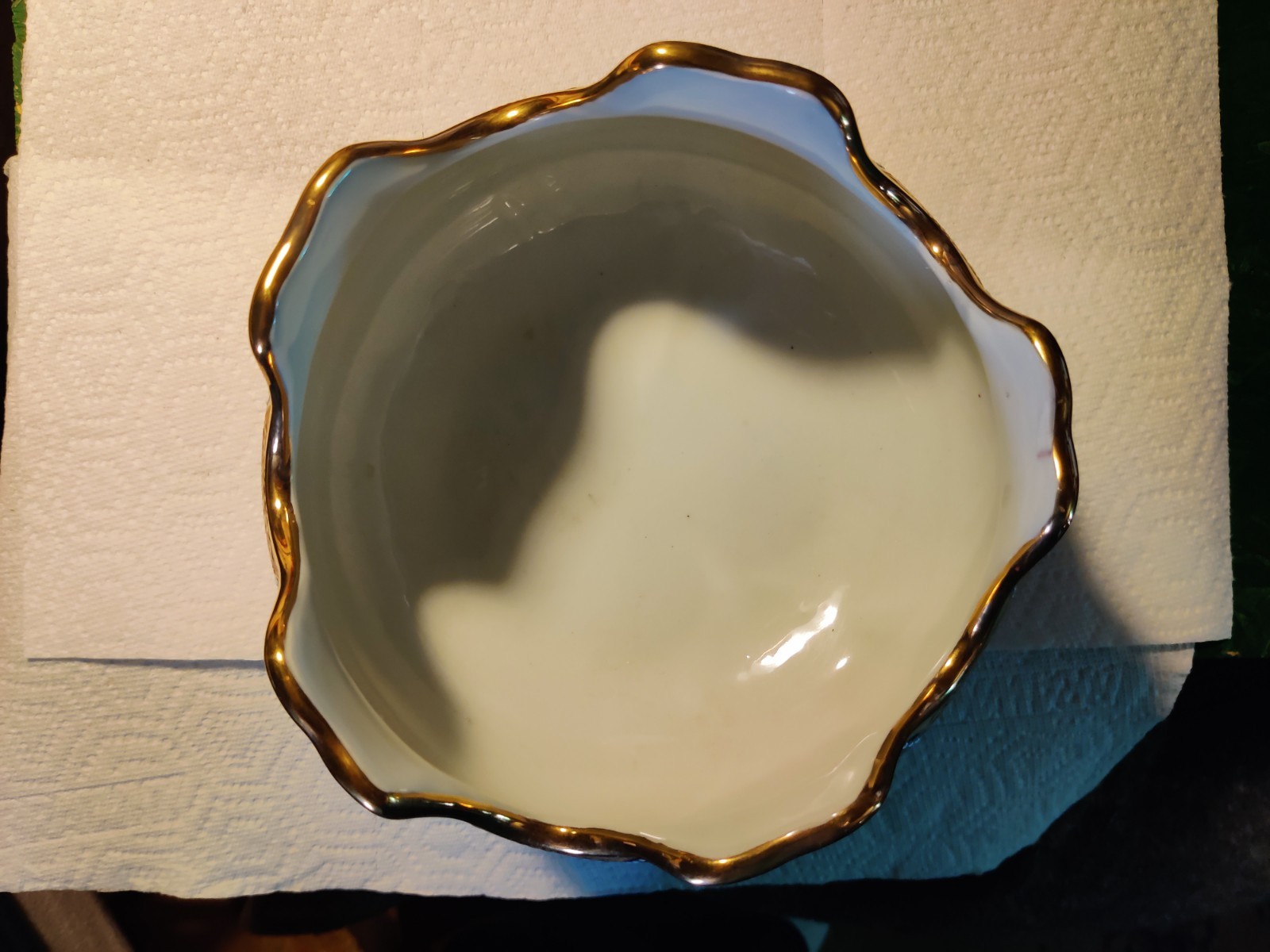 Limoge Design Decorative Porcelin Bowl 8″ round x 6-1/2″ H