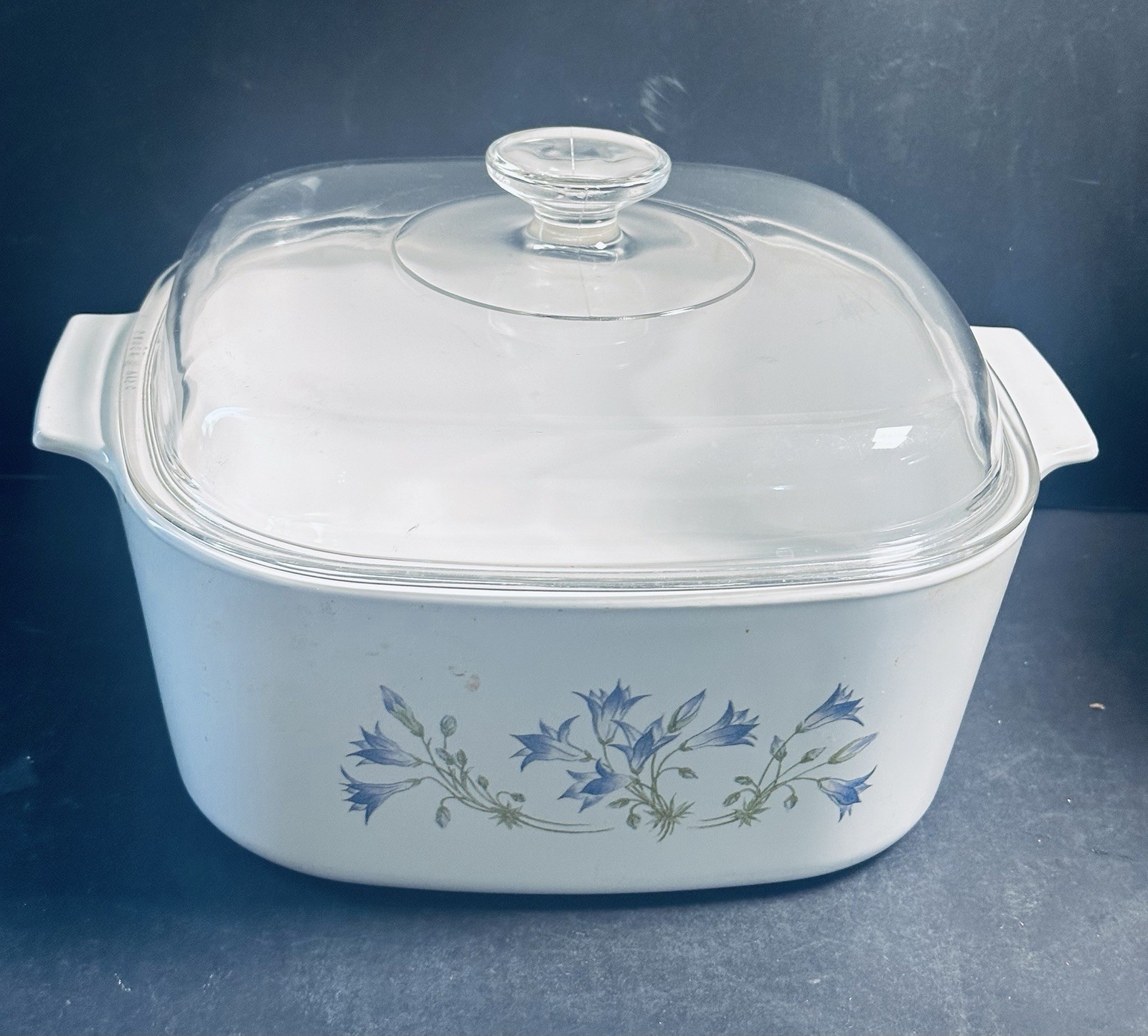 Vintage Corning Ware Blue Dusk 5 Liter Casserole Baking Dish A-5-B With Lid