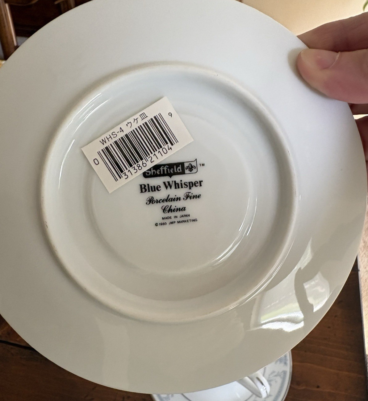 Blue Whisper China By Sheffield-Coffee/Tea Cup & Saucer Replacements (5) – 1985