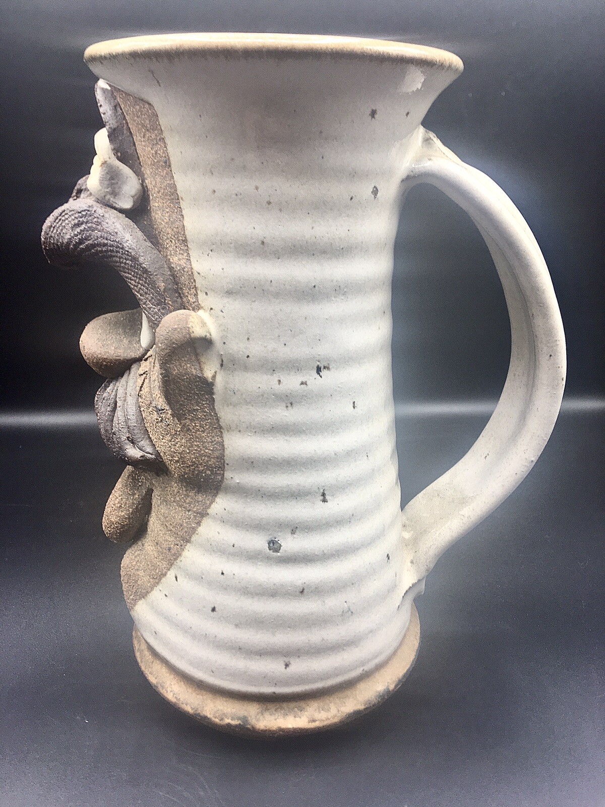 Wasted Cowboy Stoneware Handmade Mahon Funny Face Ceramic Pottery Mug Stein