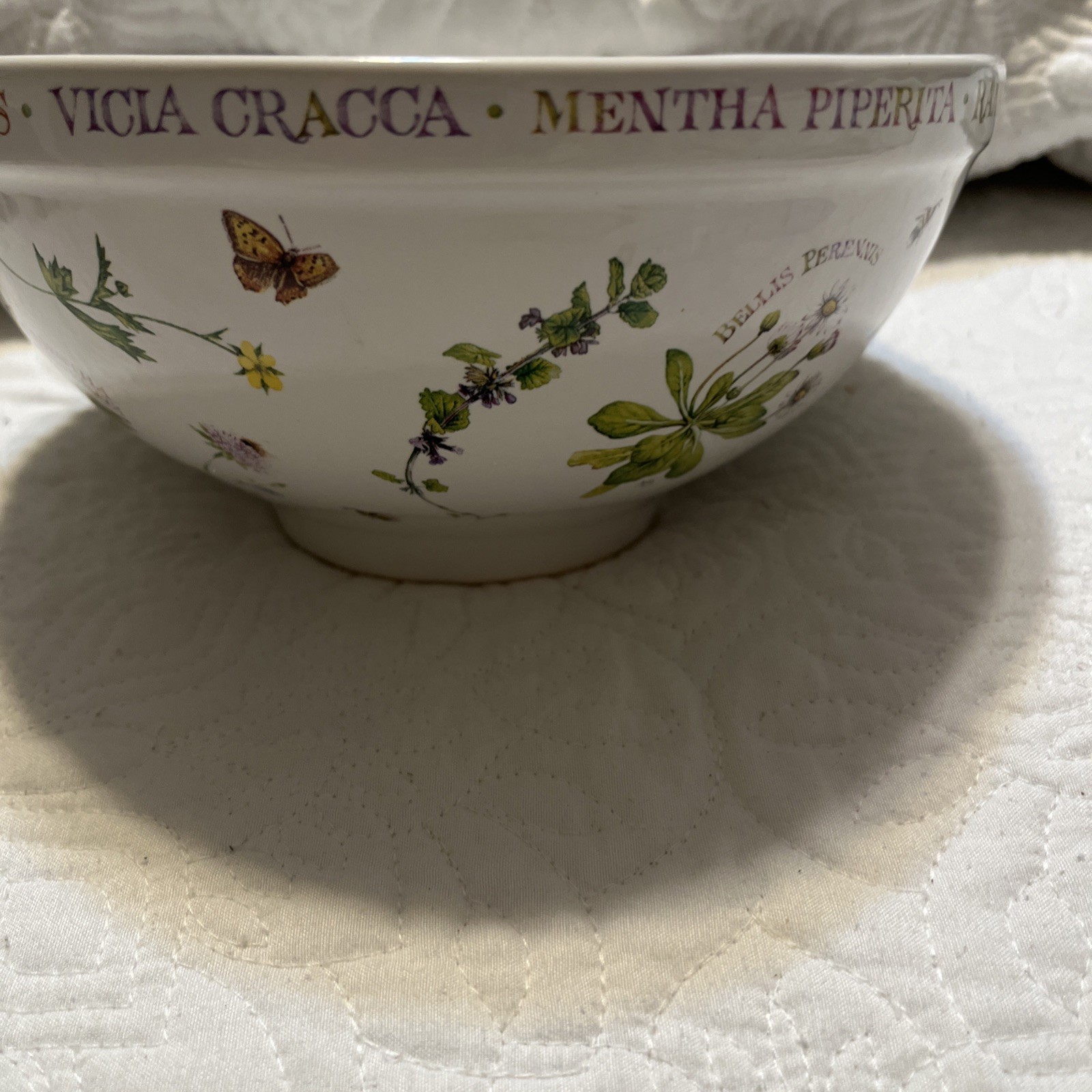 Vintage Marjolein Bastin Wildflower Meadow Serving Mixing Bowl 7 3/4 inches