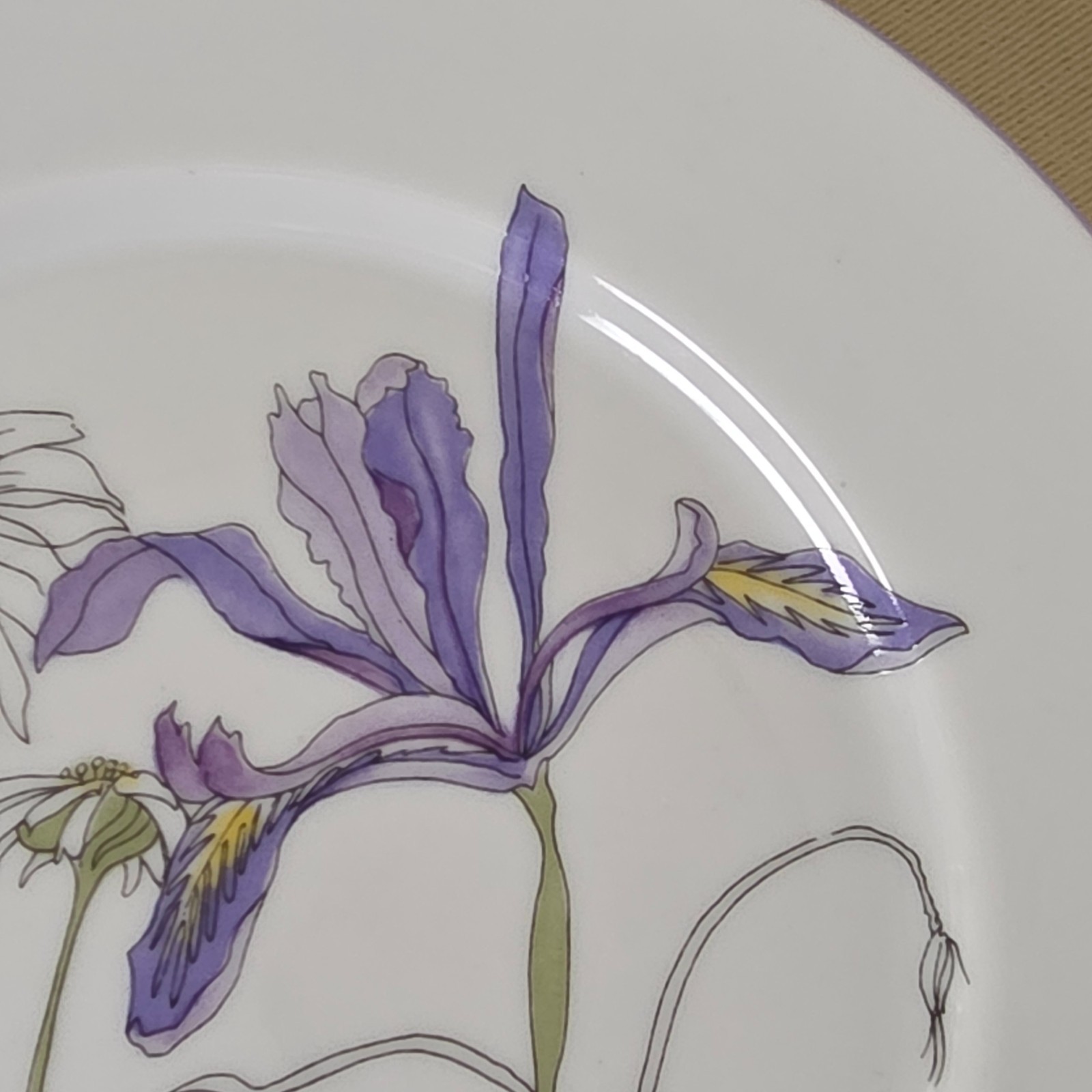 Block Spal Portugal Watercolors Hillside Salad Plates Set of 6 7.6 Mary Lou 1981