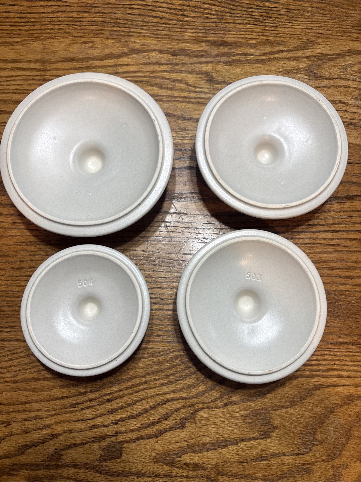 Set of 4 Vintage Pfaltzgraff Yorktowne Flour, Sugar, Coffee, Tea Canisters CC