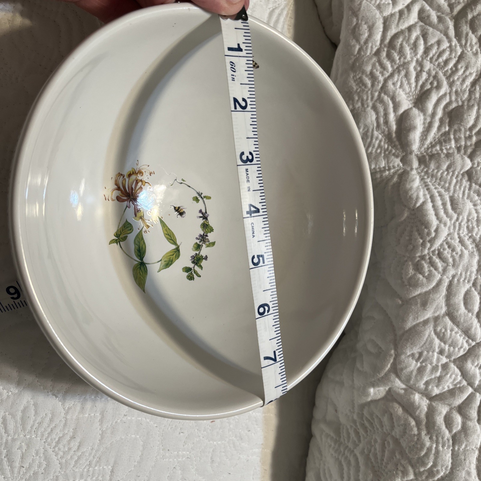 Vintage Marjolein Bastin Wildflower Meadow Serving Mixing Bowl 7 3/4 inches