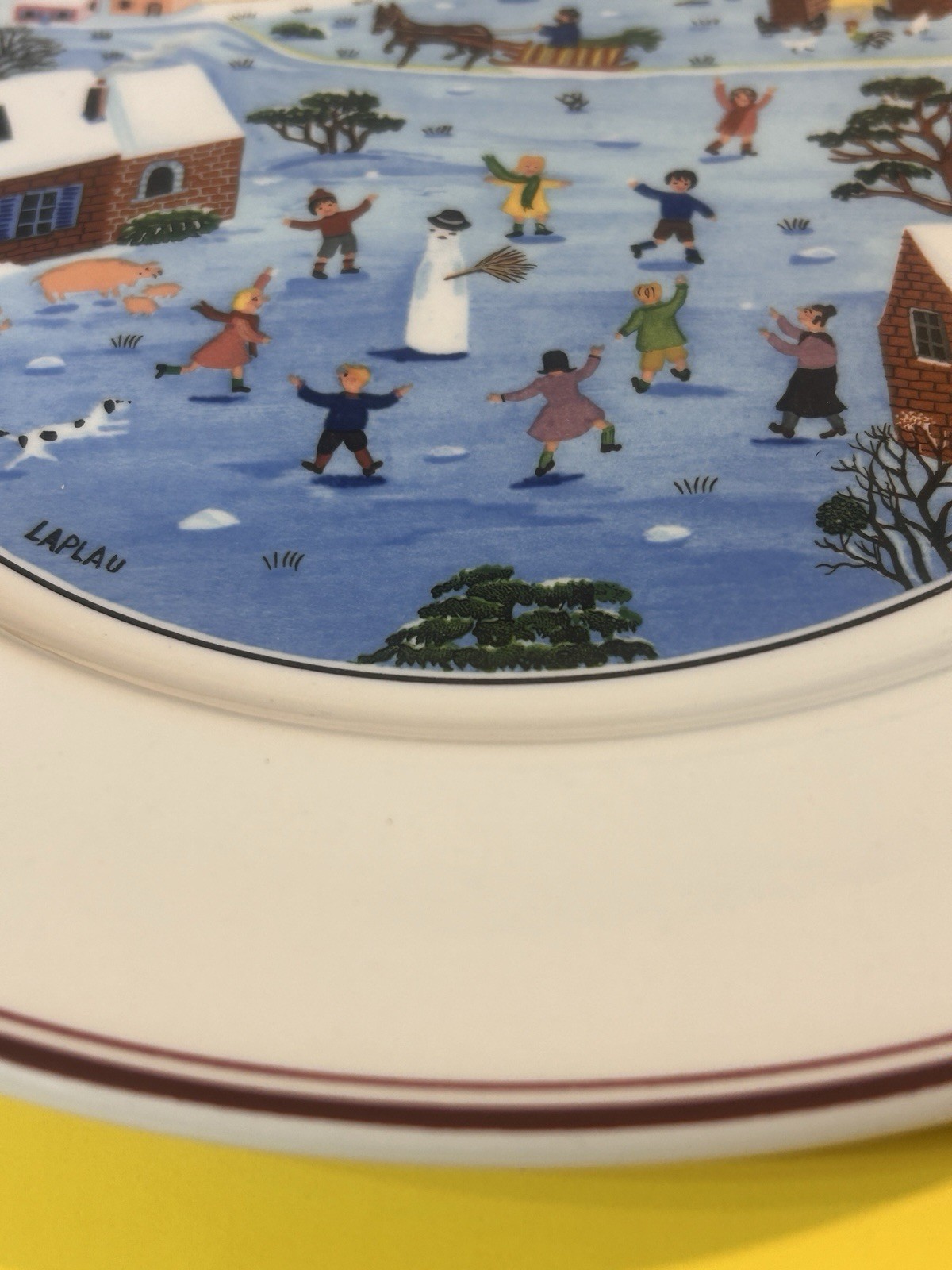 Pristine Villeroy & Boch Naif Christmas Dinner Plate 10 5/8” Gerard Laplau