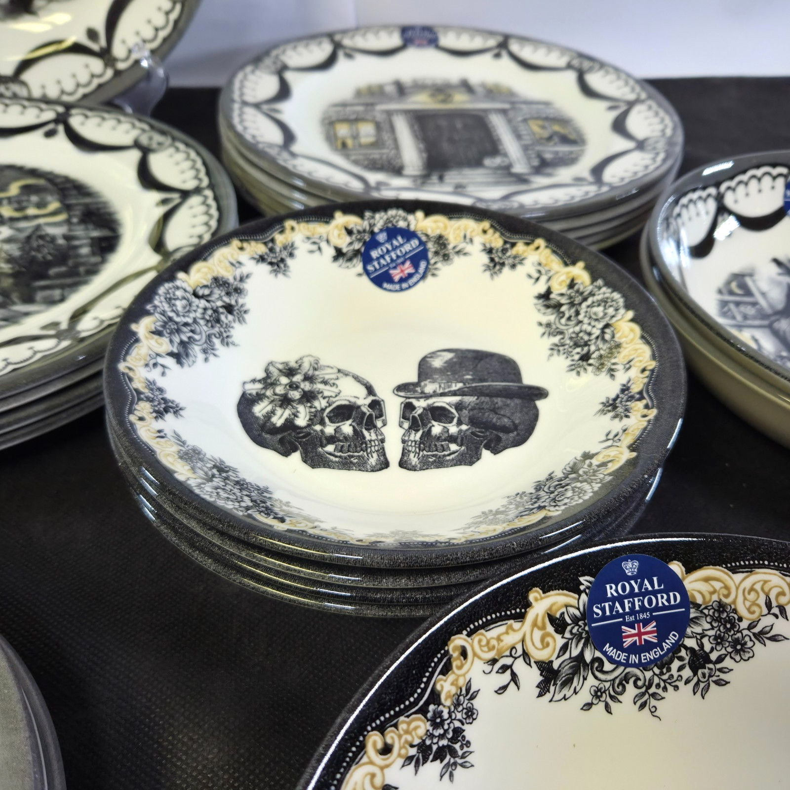 Royal Stafford Coven, Haunted Home, Guardian, Skull Dinnerware SOLD BY THE PIECE