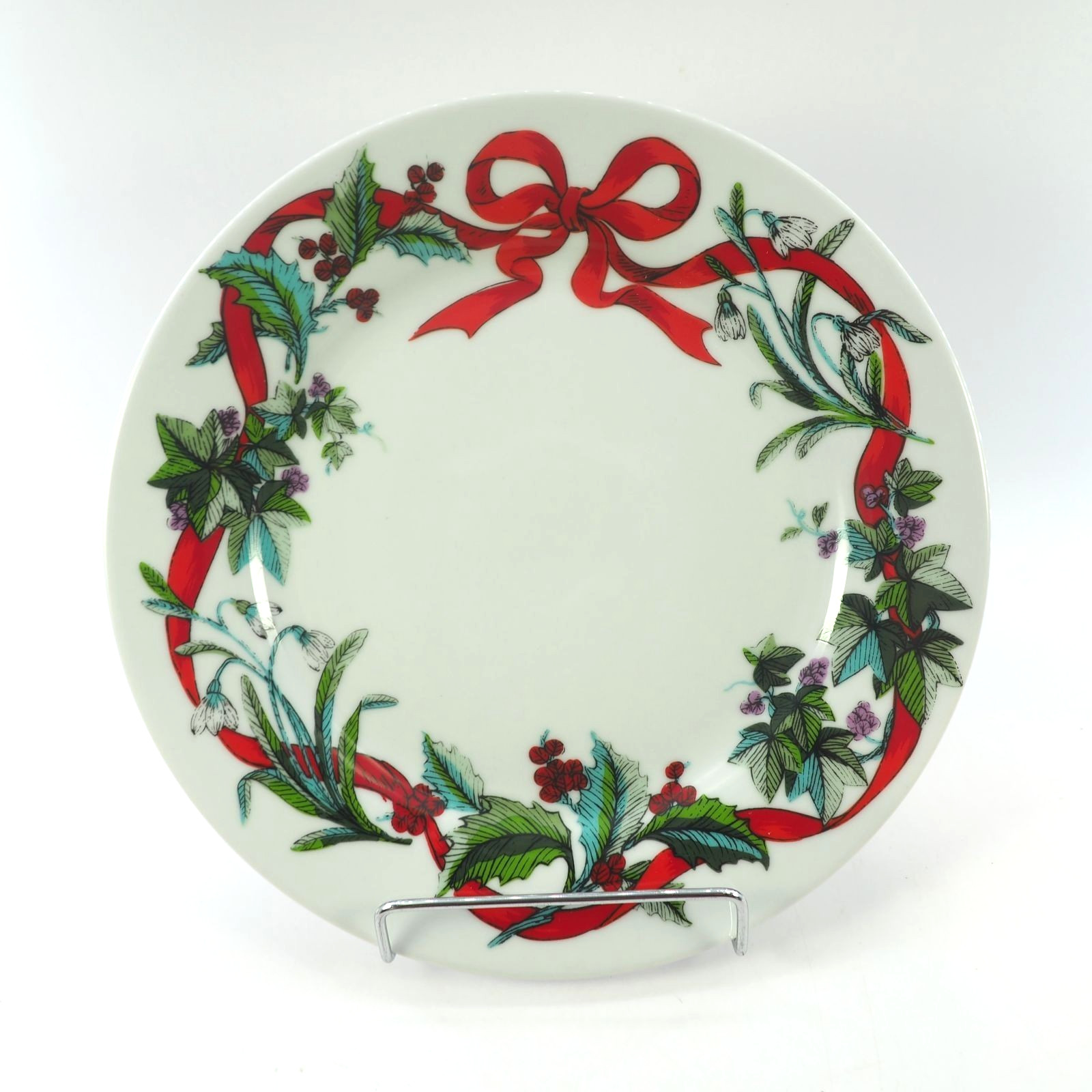 Holiday Garden Salad Plate Martha Stewart Brylane Home Christmas 9 in