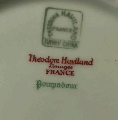 15 Theodore Haviland Limoges France China Small Plates Dishes Nr Mint Pompadour