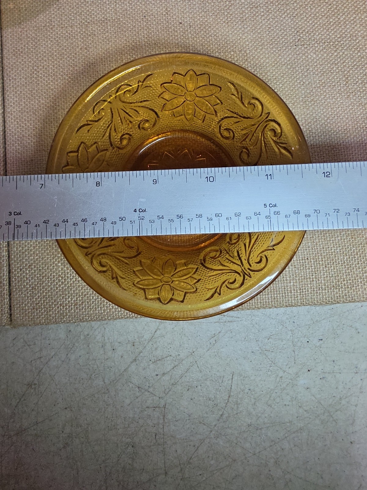 Set of 4 Vintage Amber Tiara Indiana Glass Dessert Fruit Bowls