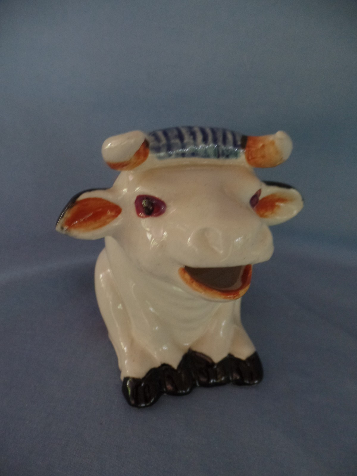 vintage ceramic BULL CREAMER 4″ tall Made in Occupied Japan cute