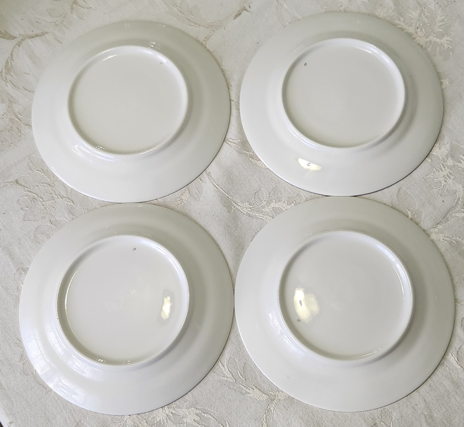 Arcadian Prestige Windsor Magnolia Salad Plates 8.25″ Made In Newark NY Set 4